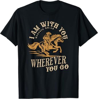 Cowboy Bible Scripture Verse Western Jesus For Mens Faith T-Shirt