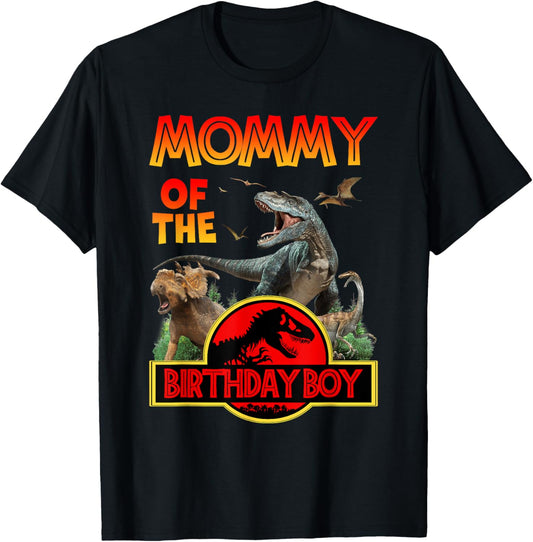 Mommy of the Birthday Boy T-Rex Dinosaur Birthday Party T-Shirt