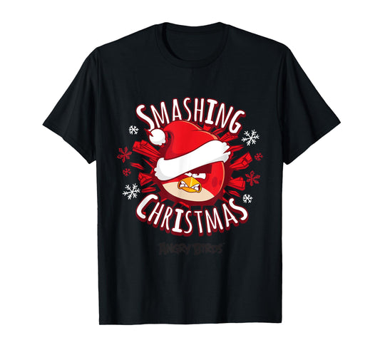 Angry Birds Smashing Christmas Official Merchandise T-Shirt