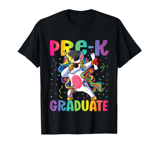 Pre Kindergarten Graduation Dabbing Unicorn Pre-K Graduate T-Shirt