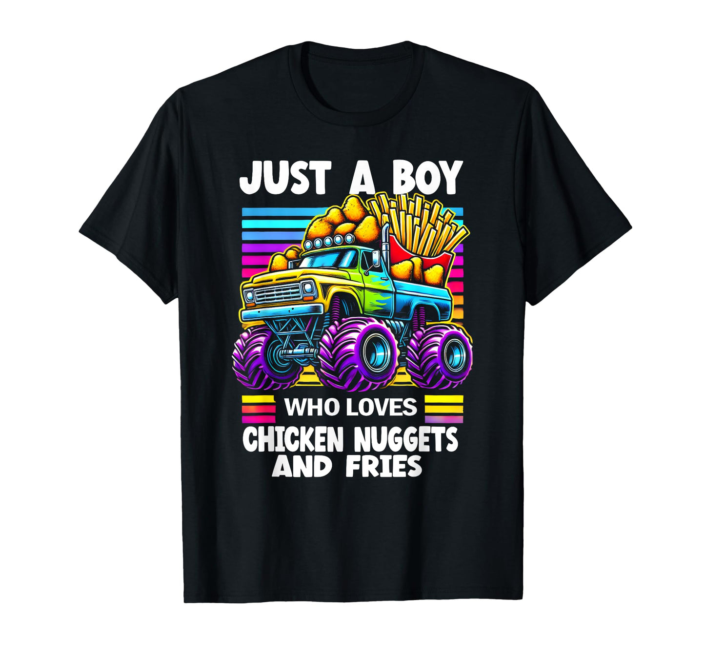 Just a Boy Who Loves Chicken Nuggets and Fries T-Shirt