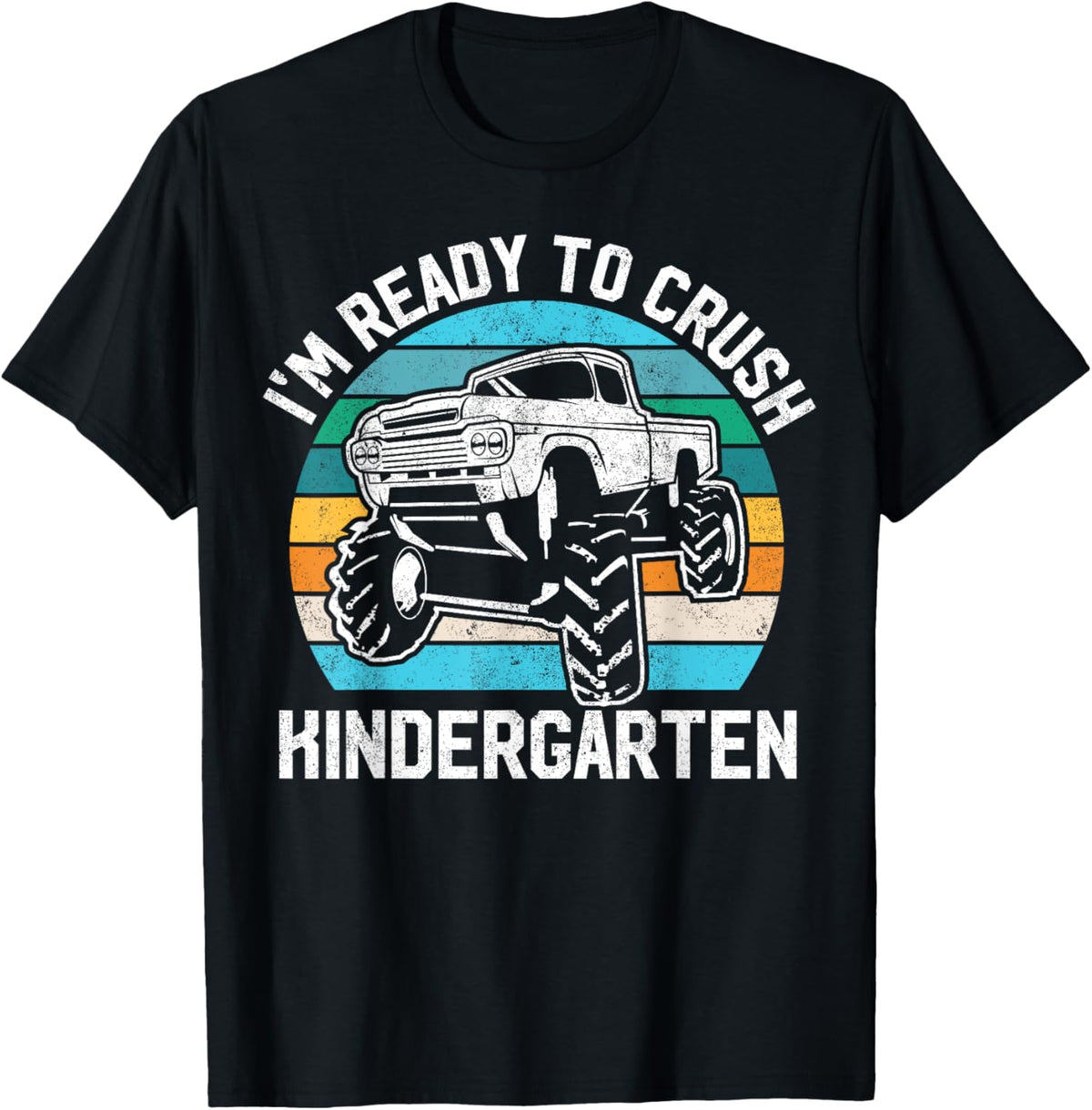 Ready to Crush Kindergarten Monster Truck Back to School T-Shirt