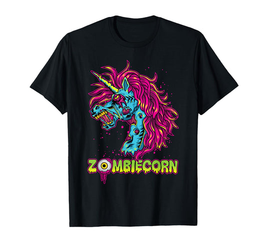 Scary Zombiecorn Zombie Unicorn Halloween Costume T-Shirt