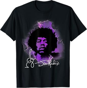 Great musician Jimi Hendrix T-Shirt - Unisex-Adults, Black, Small, Short Sleeve