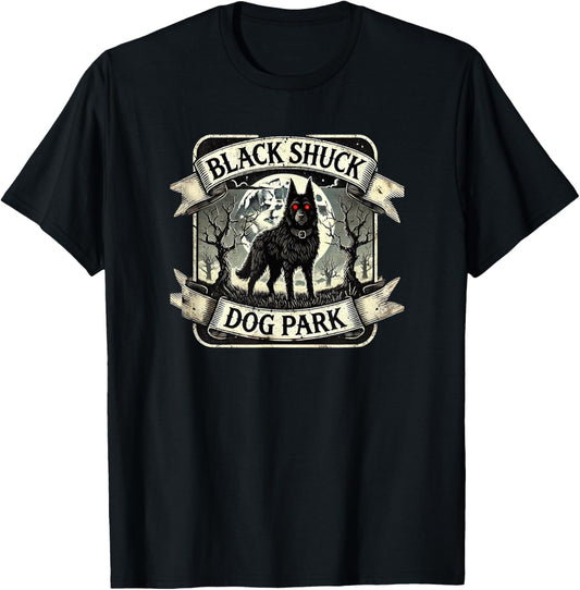 Black Shuck, The dog park - Funny Graphic Tee T-Shirt