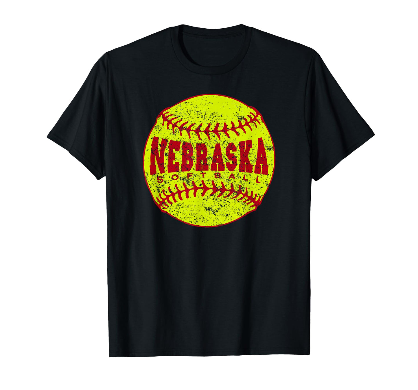 Nebraska Softball Ball T-Shirt