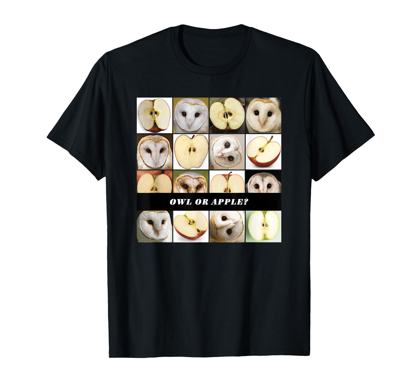 Barn Owl or Apple? AI Machine Learning Food or Object Meme T-Shirt