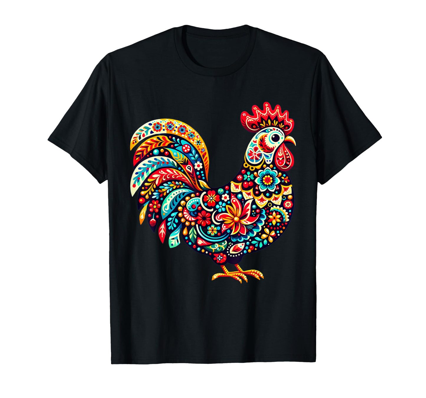 Polish Folk Art Chicken Wycinanki Polska Poland T-Shirt