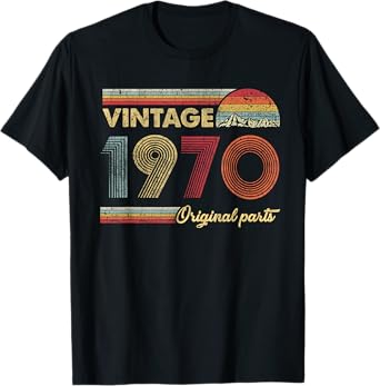 Retro Original Parts 50th Vintage 1970 Birthday T-Shirt