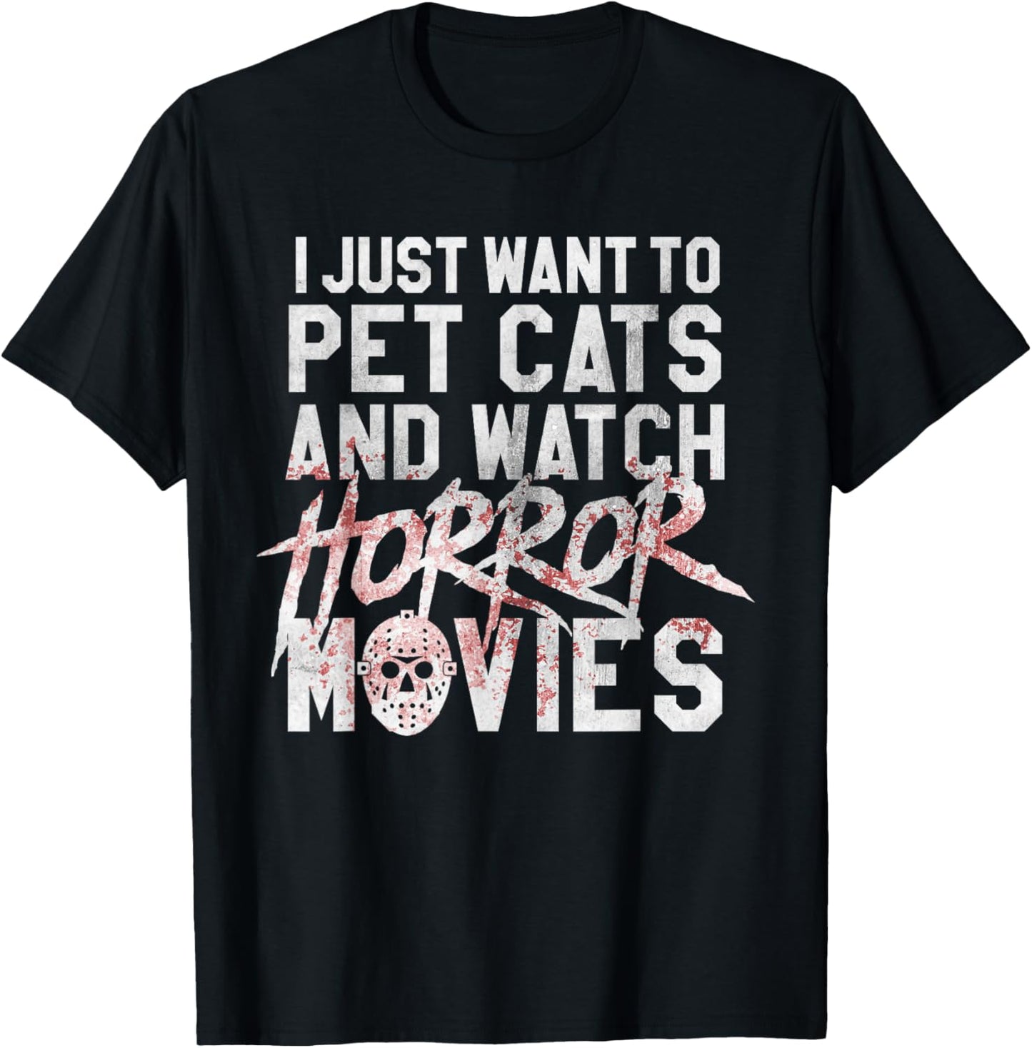 Sailor Jeffy's Horror Movie Shirts & Gifts Unisex-Adults Cat Lovers Halloween T-Shirt