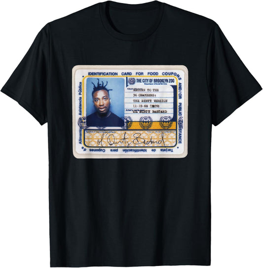 Ol' Dirty Bastard Return To The 36 Chambers ID Card ODB T-Shirt