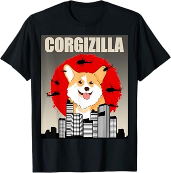 Funny Corgi Pet Dog - Corgizilla T-Shirt