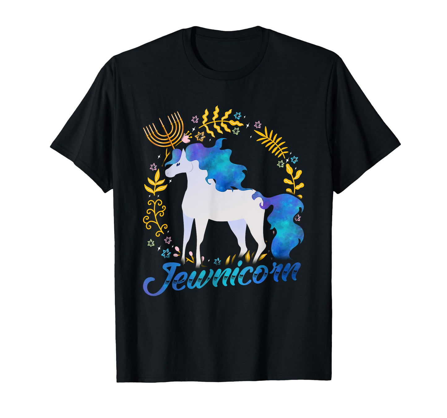 Jewnicorn Funny Jewish Unicorn Chanukah Hanukkah Jew Gift T-Shirt
