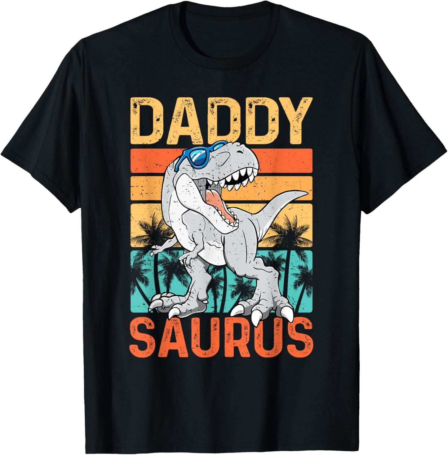 Dinosaur Daddy Saurus Dadasaurus Rex funny retro vintage Dad T-Shirt