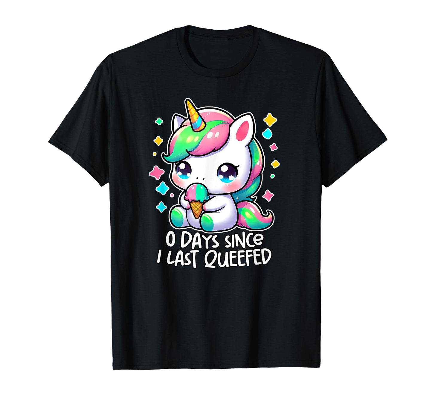 0 DAYS SINCE I LAST QUEEFED oddly specific meme crude humor T-Shirt