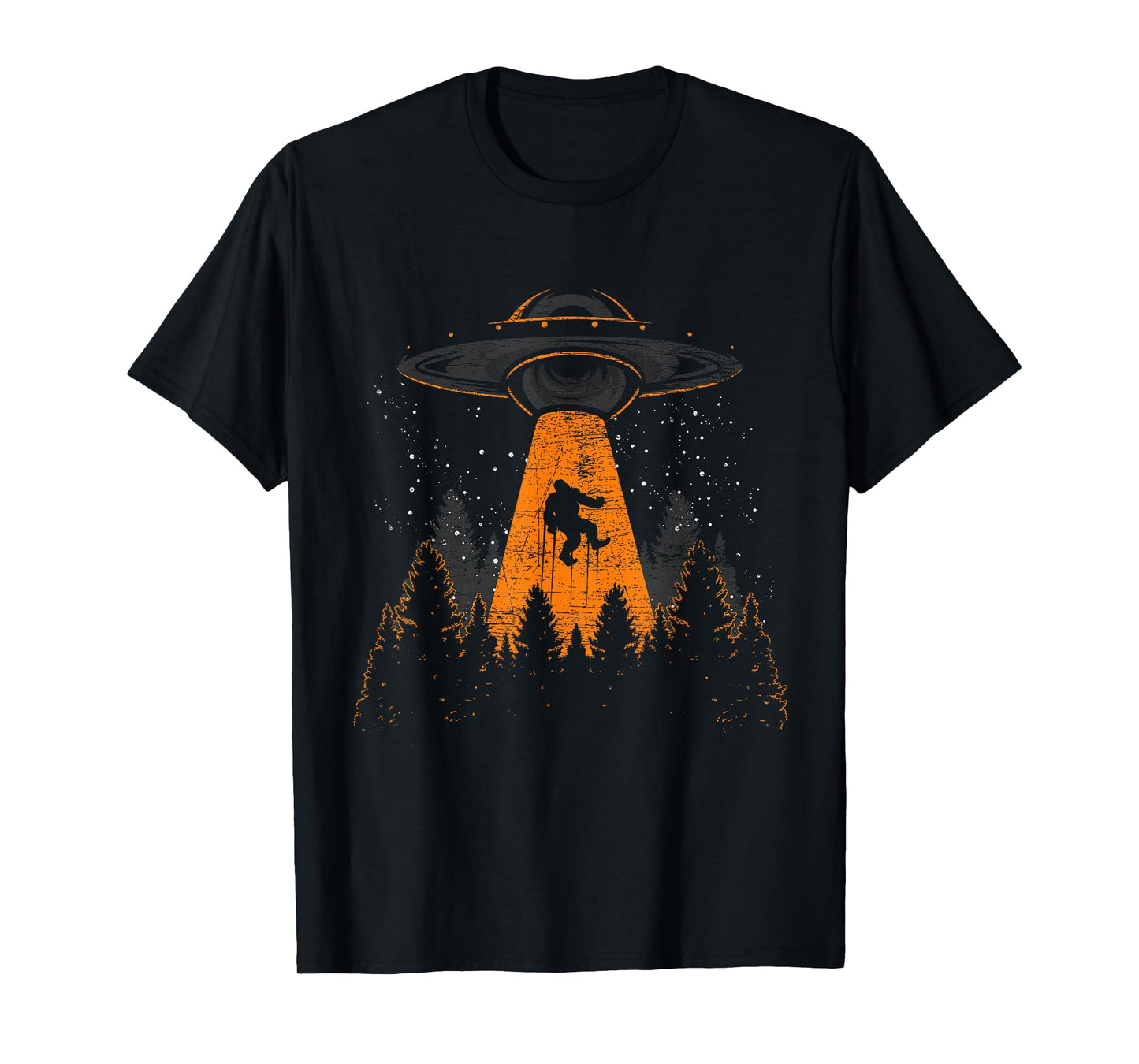 Bigfoot Sasquatch UFO Alien Abduction Yeti Cryptid Bigfoot T-Shirt