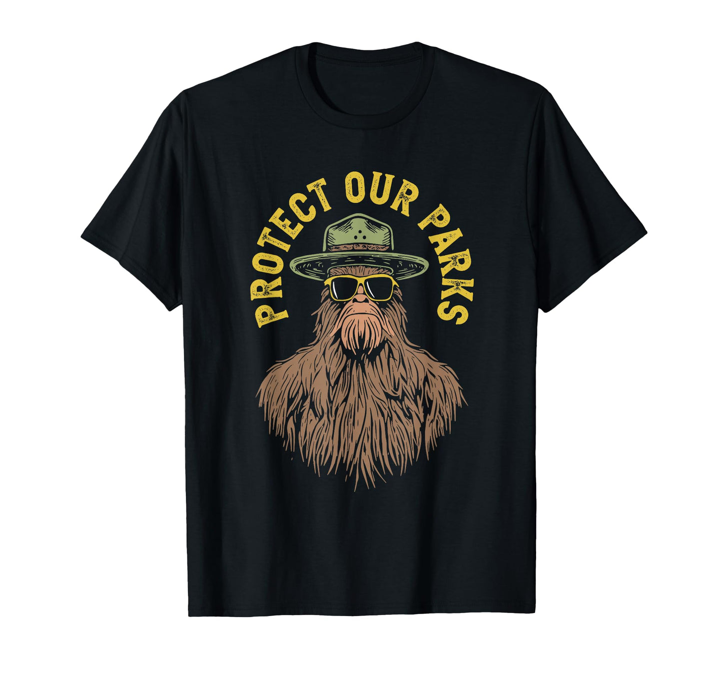 Protect Our Parks! Sasquatch Park Ranger Funny Bigfoot T-Shirt