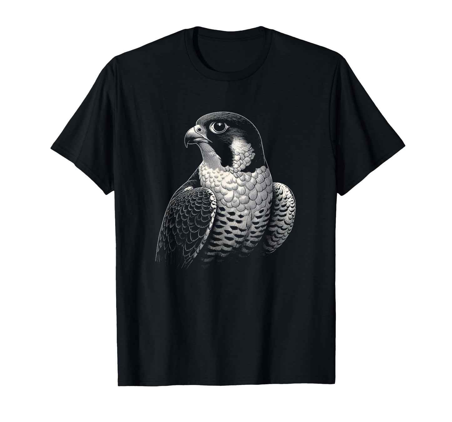 Vintage Peregrine Falcon Bird Graphic Art Design T-Shirt
