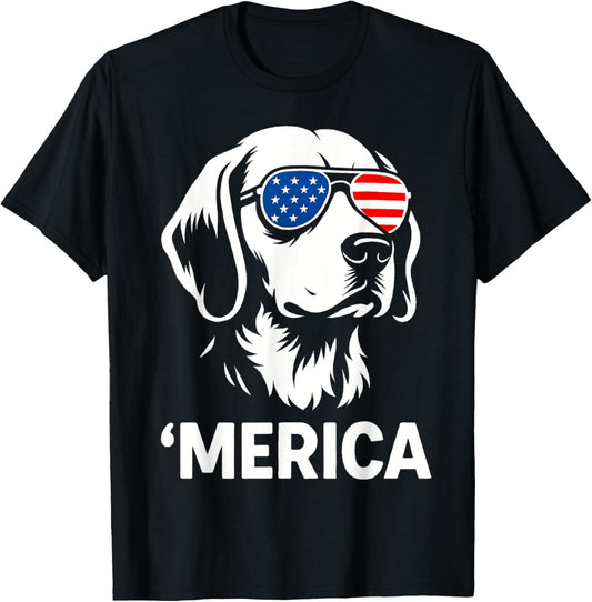 Beagle Retriever 4th of July Merica Men Women Kids Patriotic T-Shirt