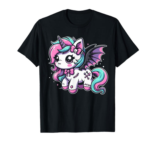 Pastel Goth Unicorn Kawaii Creepy Cute Aesthetic Art T-Shirt