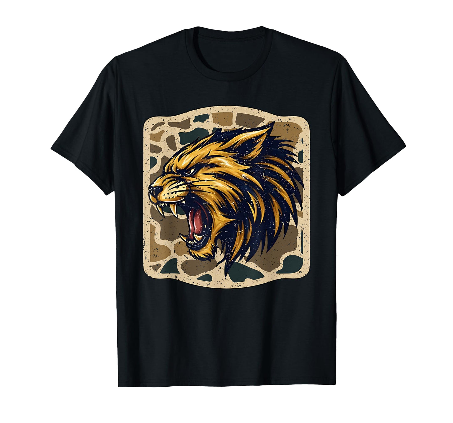 Wildcats Camo Football Game Day School Mascot Team Spirit T-Shirt
