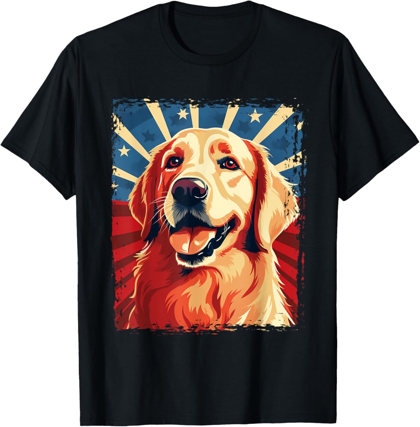 Golden Retriever T-Shirt for Kid Boys Girls Funny USA Dog T-Shirt