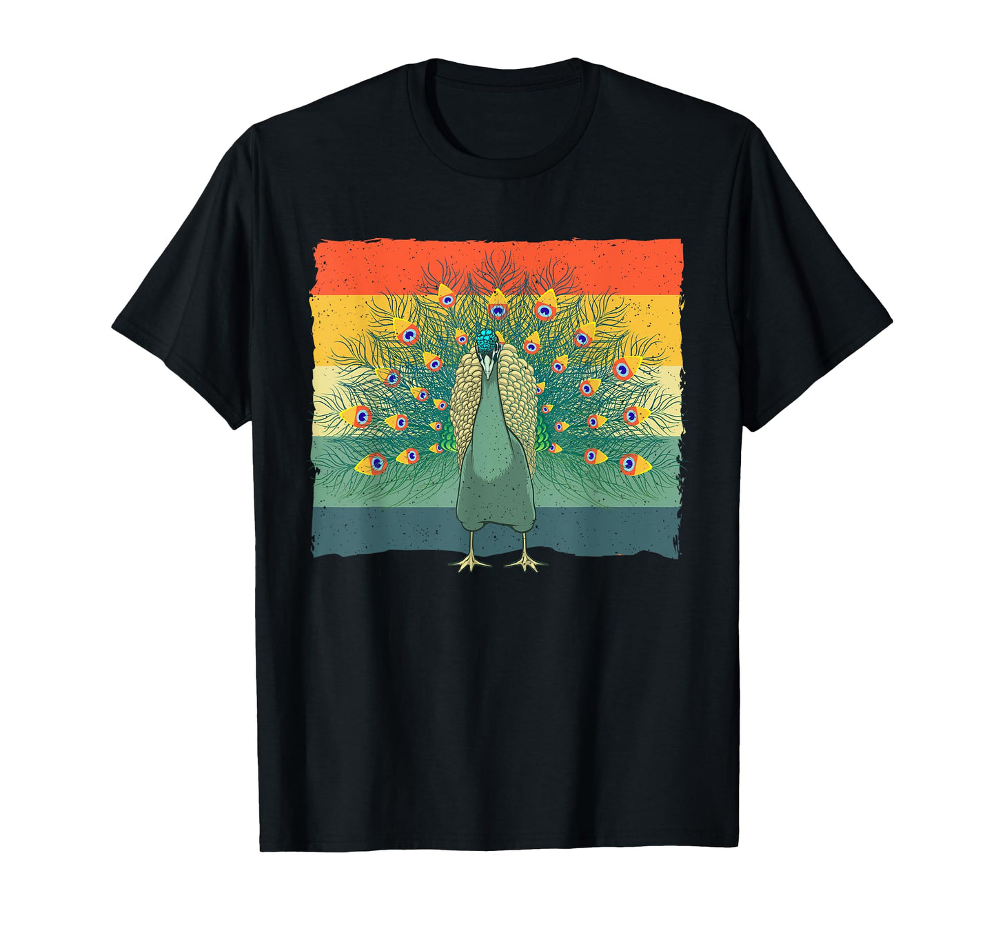 Cool Peacock Design For Men Women Kids Vintage Peacock Lover T-Shirt