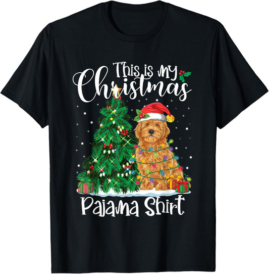 This Is My Christmas Pajama Shirt Goldendoodle Lover Dog T-Shirt