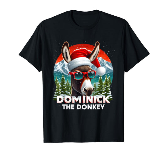 Christmas Dominick the Donkey Christmas Xmas Donkey Cheer T-Shirt