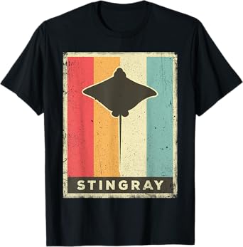 Stingray Lover Vintage Retro Poster Animal T-Shirt