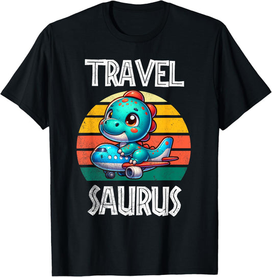 Travel Saurus Funny T-Rex T-Shirt