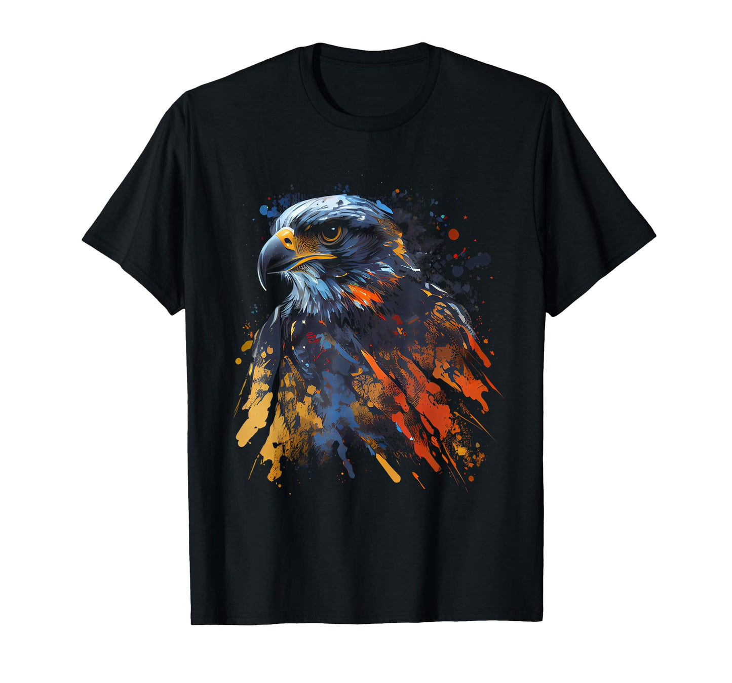 Hawk Bird Colorful Color Bird Observer Bird of Prey T-Shirt