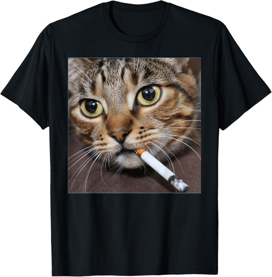 Smoking Cat Meme T-Shirt