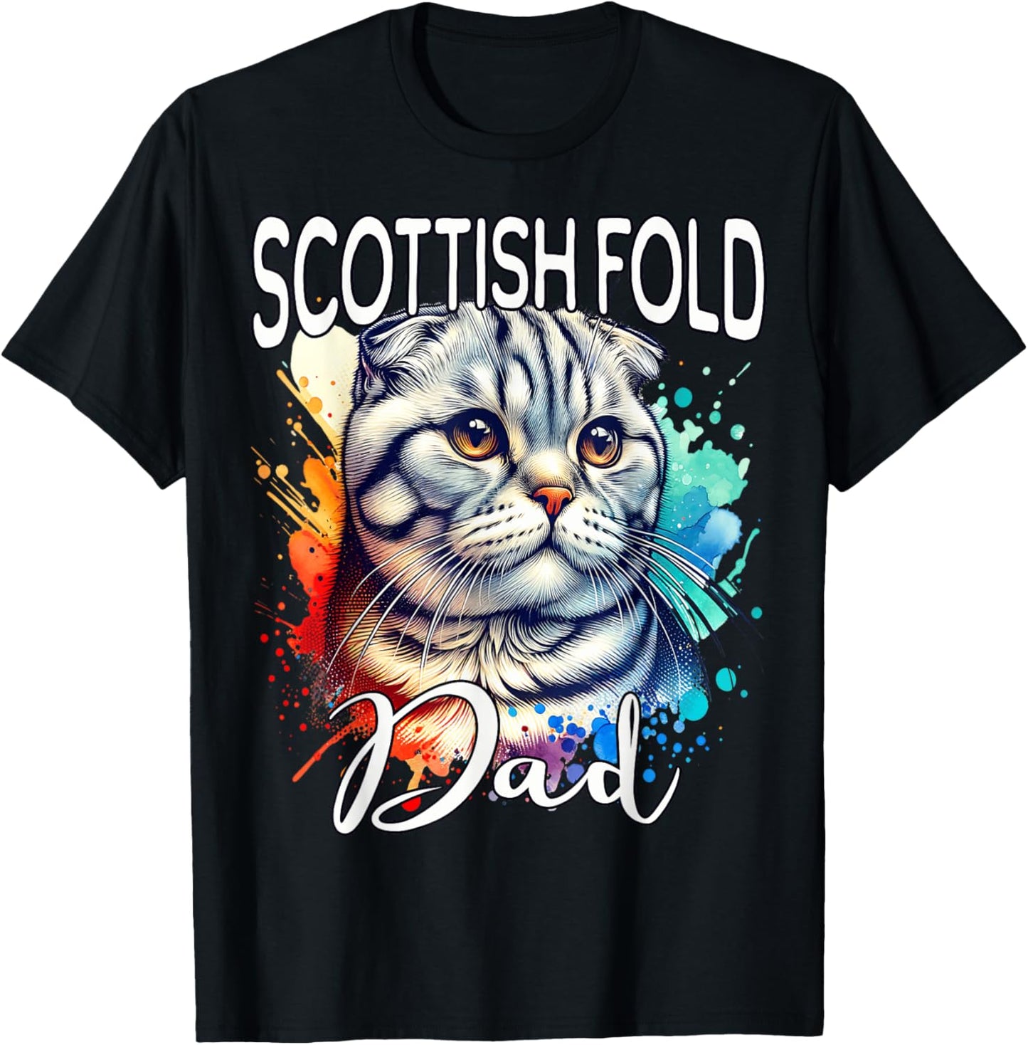 Scottish Fold Dad Scottish Fold Cat T-Shirt
