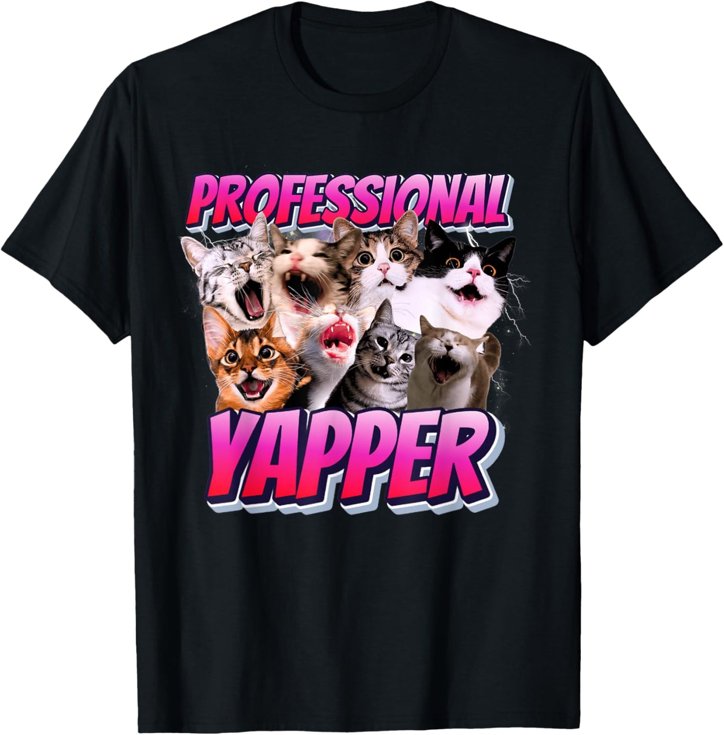 Professional Yapper Cat Funny Weird Specific Meme T-Shirt