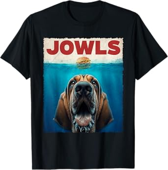 Graphic Jowls Bloodhound Dogs Awesome Animal Costume Humor T-Shirt