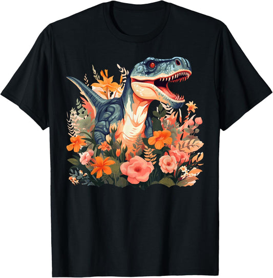Dinosaur Flowers T-Shirt