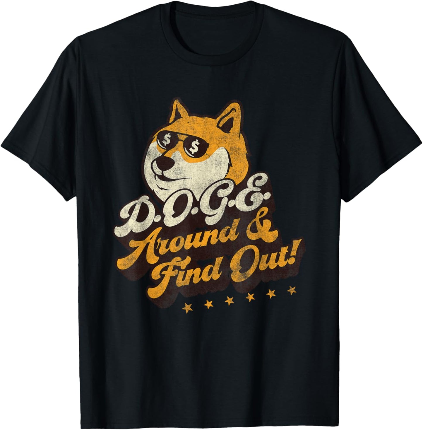 DOGE Around And Find Out Shiba Vivek 53-Year-Old Bald Man T-Shirt