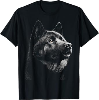 Akita Dog Graphic Pet Illustration Akita T-Shirt
