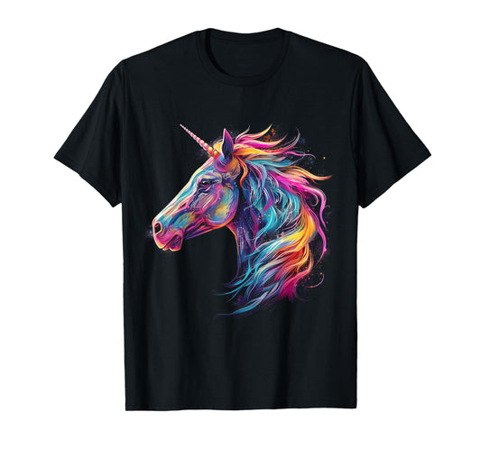 Unicorn Rainbow Animal Graphic Illustration Unicorn T-Shirt