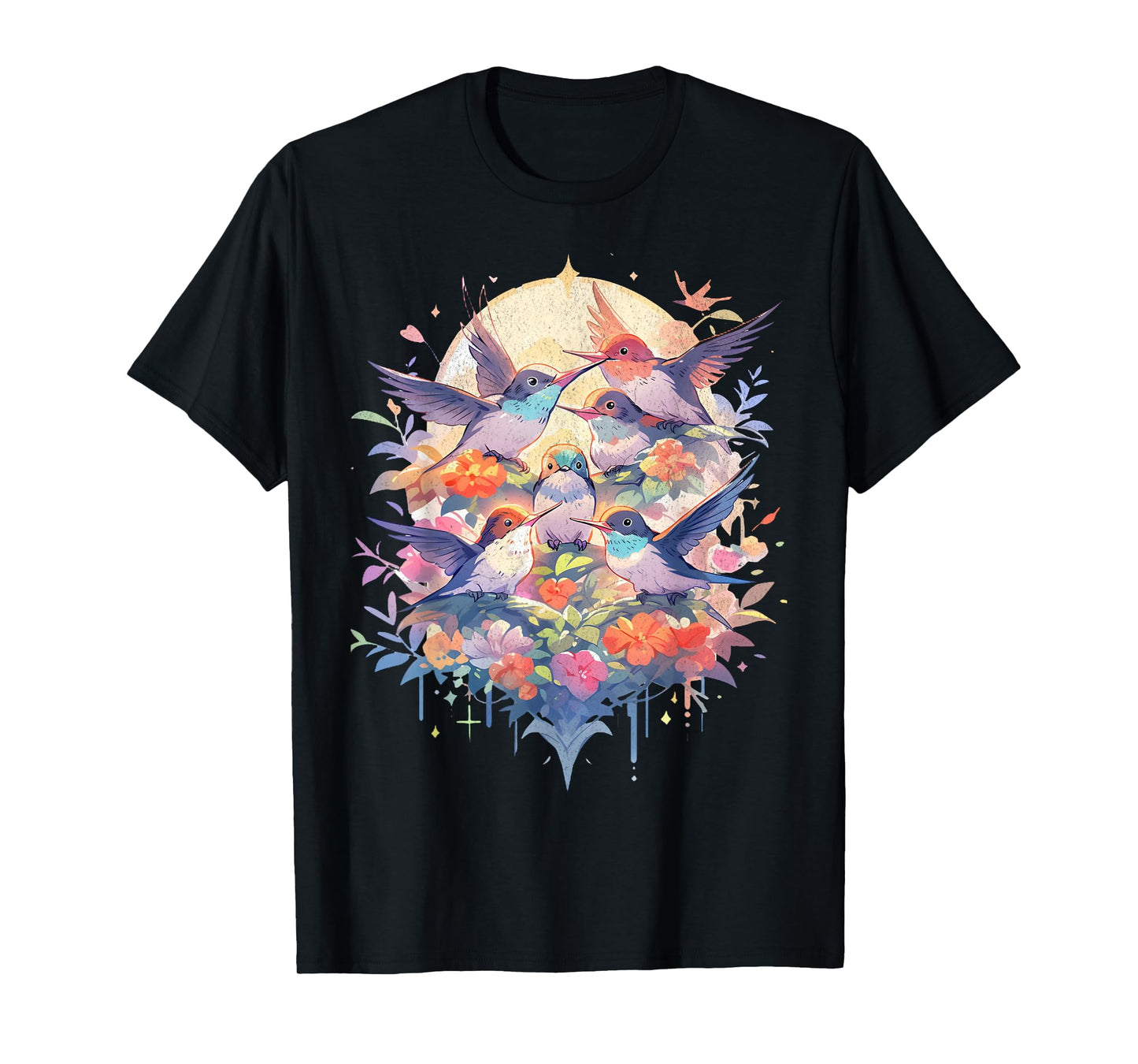 Beautiful Hummingbirds Bird Watching Earth Day Nature Lovers T-Shirt