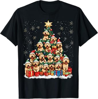 Soft Coated Wheaten Terrier Christmas Tree Dog Santa Dogmas Men Women Kids T-Shirt