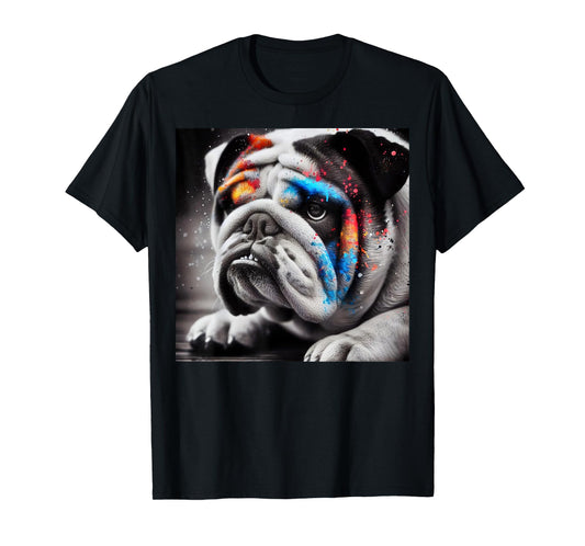 Bold Bulldog Contrast, Bulldog themed T-Shirt for Men Women Girls Kids