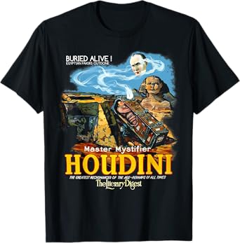 Vintage Magic Houdini Poster Stage Magician Gift T-Shirt