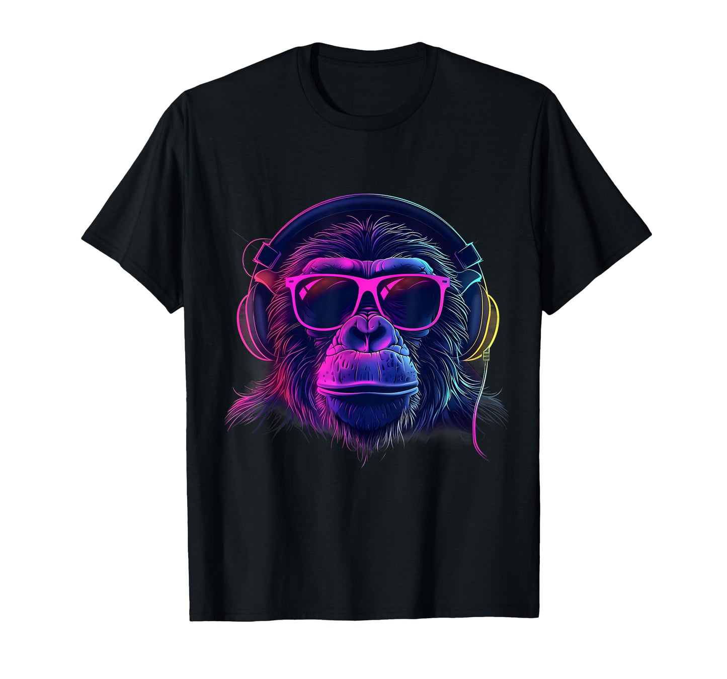 Monkey DJ Beatmaker Techno Music Headphones House Music T-Shirt