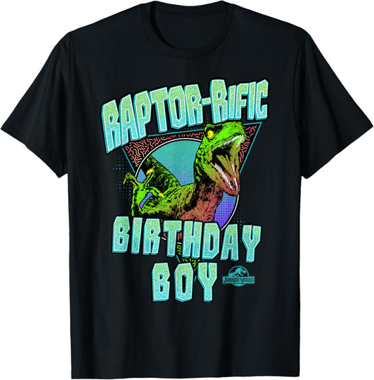 Jurassic World Raptor-rific Birthday Boy T-Shirt