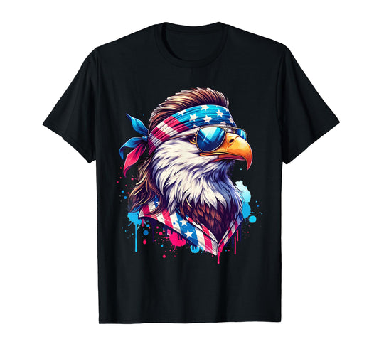 4th of July Patriotic Funny Eagle July 4th USA Murica T-Shirt