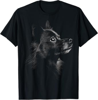 Schipperke Dog Motif Pet Art Schipperke T-Shirt