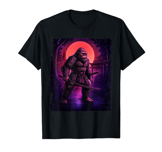 Samurai Bigfoot - Sasquatch Yeti Cryptids T-Shirt