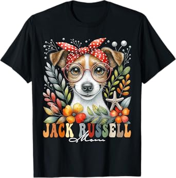 Jack Russell Terrier Mom Dog Lover Mother's Day Retro Women T-Shirt